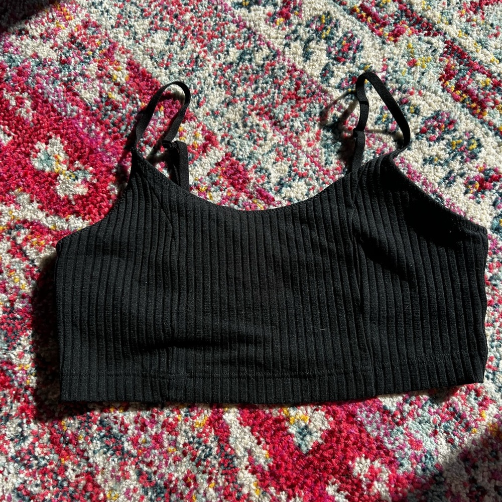 Ribbed Longline Aerie Bralette
